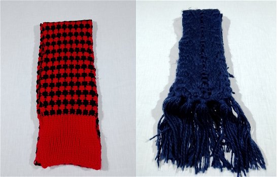 Sjaals - Donkerblauw & Rood En Zwart - H&M Divided - 0