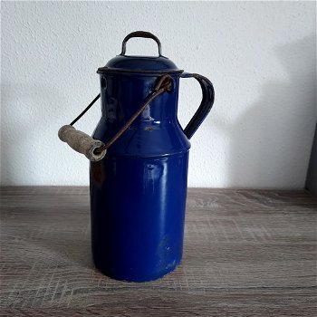 Emaille melkbus kobalt blauw - 0