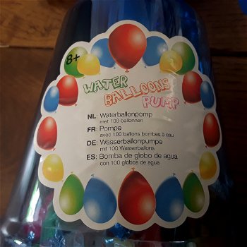 Waterballonpomp met 100 waterballonnen (nieuw) - 1