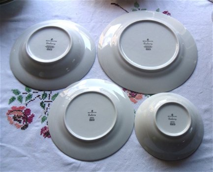 Als Nieuw! Prachtig Royal Doulton Blueberry servies.8 delig-32 stuks. - 5