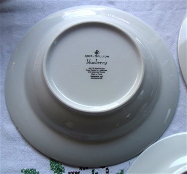 Als Nieuw! Prachtig Royal Doulton Blueberry servies.8 delig-32 stuks. - 6