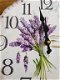 wandklok , klok lavendel - 4 - Thumbnail