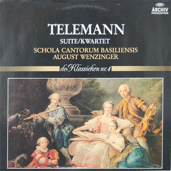 LP - Telemann - Suite - Schola Cantorum Basiliensis, August Wenziger - 0