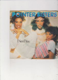 Single The Pointer Sisters - I need you