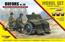 Bouwpakket Hobby Mirage schaal 1:35 Bofors anti tank 835061 incl