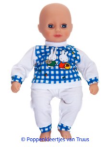 My First Annabell 30 cm Pyjama Nijntje/blauw/wit