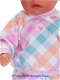 Baby Born Soft 36 cm Pyjama ruitjes/hartjes/multi - 1 - Thumbnail