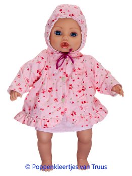 Baby Annabell 43 cm Jasje roze/hartjes/multi - 0