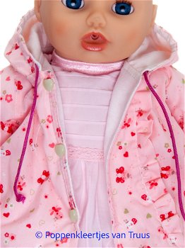 Baby Annabell 43 cm Jasje roze/hartjes/multi - 3
