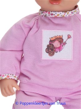 Baby Annabell 43 cm Pyjama roze/prinses - 1