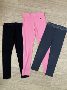 3 stuks Leggings WE Fashion, O'Chill en Zeeman (Mt.134-140) - 0