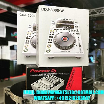 Nieuw Pioneer DJ Pioneer CDJ-3000-w (2) +1x DJM-900NXS2-W, Pioneer DJM-A9 DJ-Mixer, Pioneer DDJ-REV7 - 0