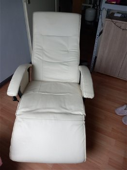Crème kleurige relax fauteuil - 2