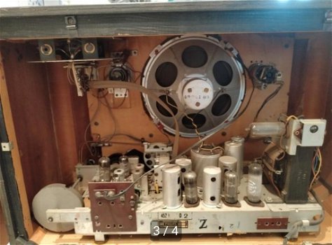 Antieke radio tussen 70/80 jaar oud - 3