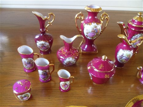 Limoges France Porselein Miniatuur Servies ( 19 Delig) - 3