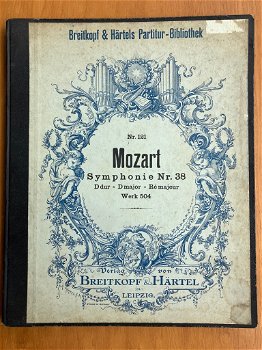 Mozart Symphonie Nr.38 - Dmajor Werk 504 - Breitkopf & Harte - 0