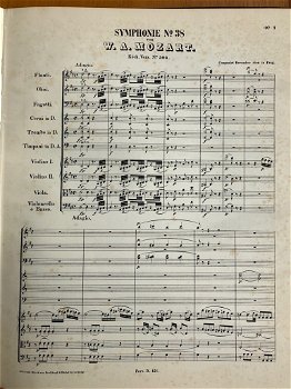 Mozart Symphonie Nr.38 - Dmajor Werk 504 - Breitkopf & Harte - 2