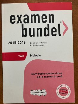 Examenbundel Biologie VWO 2015/2016 - 0