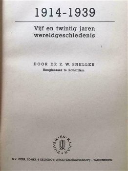 1914-1939 - Dr. Z.W. Sneller - 1