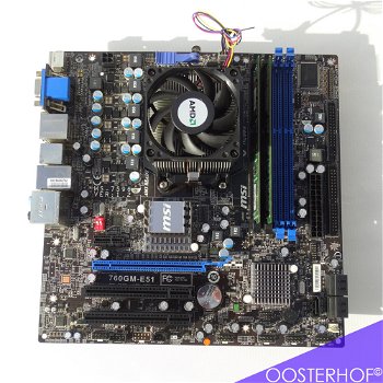 MSI 760GM-E51 AMD MB + AMD Athlon II X3 + 8Gb RAM - DEFECT - 2