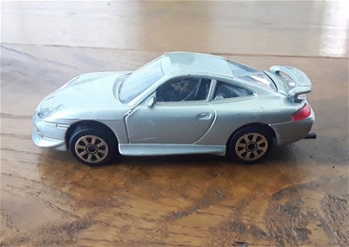 Bburago Porsche 911 Carrera zilver metalic - 0