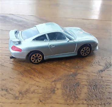 Bburago Porsche 911 Carrera zilver metalic - 1