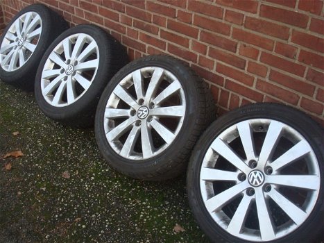 17”Orig VW Highline Velgen Golf 5 6 7 Audi a3 a4 Seat 5x112 - 1