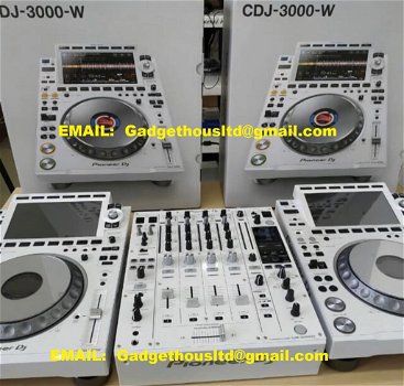 Nieuw Pioneer DJ Pioneer CDJ-3000-w (2) +1x DJM-900NXS2-W, Pioneer DJM-A9 DJ-Mixer, Pioneer DDJ-REV7 - 0