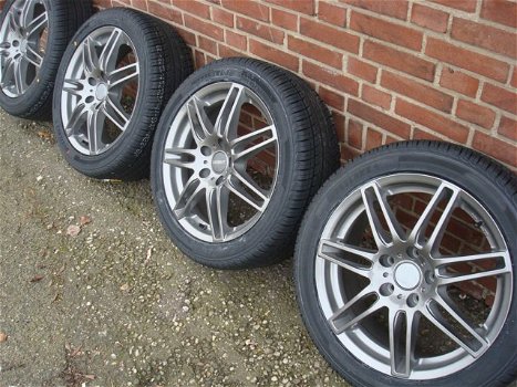 17''inch RS4 Antraciet Velgen en Banden Steek 5x112 - 2