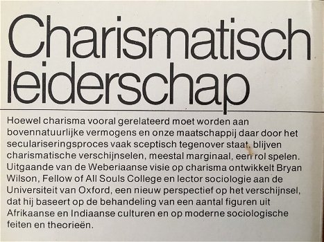 Charismatisch leiderschap (sociologie) - Bryan Wilson - 1