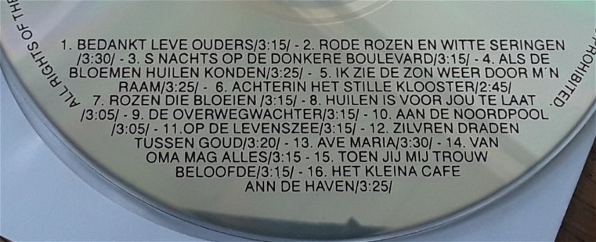 Cd: Gouden Levensliedjes - 1