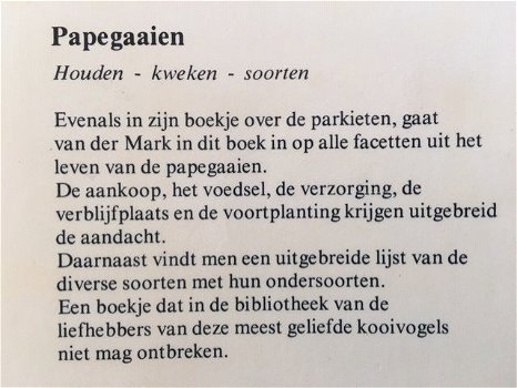 Papegaaien - C.A.F.Enehjelm - 1