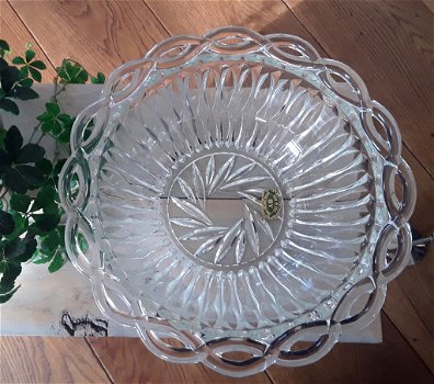 Vintage schaal (made in italy by decor cristallerie) - 3