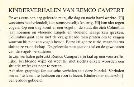 KINDERVERHALEN VAN REMCO CAMPERT - Remco Campert - 1