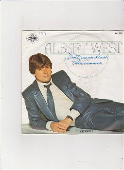 Single Albert West - Don't say you leave this summer - 0