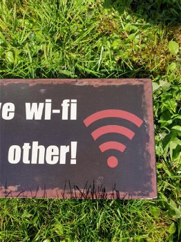 metalen wandbord , Wi-Fi - 1