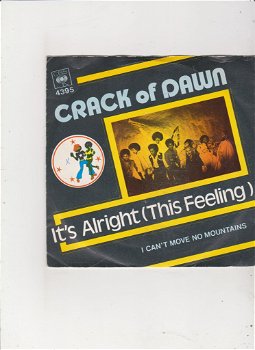 Single Crack Of Dawn - It's alright (this feeling) - 0