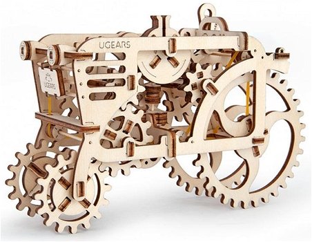 Houten bouwpakket Ugears tractor 20 cm - 0