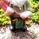 Vintage tuinkabouter met spade - tuin kabouter - terracotta - 6 - Thumbnail