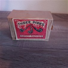 Three Pipes Impregnated Safety Matches Made in Sweden
