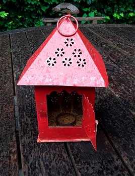 lantaarn voor waxinelichtje (binnen of buiten) - rood - rode - 3