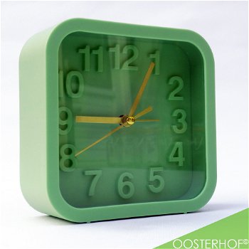 Alarm Clock Green 837-165300 13 x 13 x 5,2 Mintgroen - 0