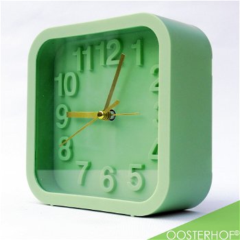 Alarm Clock Green 837-165300 13 x 13 x 5,2 Mintgroen - 2