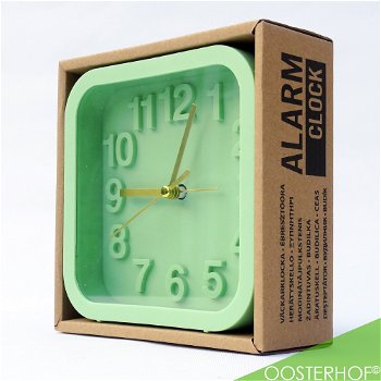 Alarm Clock Green 837-165300 13 x 13 x 5,2 Mintgroen - 5