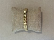 Gouden clash studs bangle armband 18k verguld waterproof