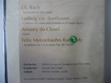 Bach, Beethoven, du Closel, Bartholdy (in plastic) - 1