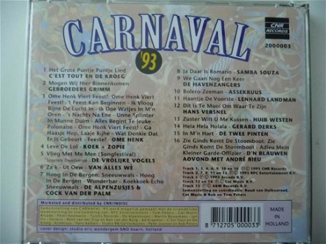 Carnaval '93 (zgan, geen krassen op CD) - 1