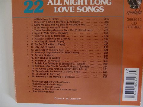 22 All nights love songs (lichte gebruikssporen) - 1