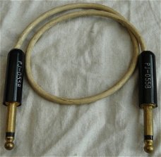 Audio Plug Jack & kabel (55cm), type: PJ-055B, Headset / Radio, US Army, jaren'50/'60.(Nr.10)