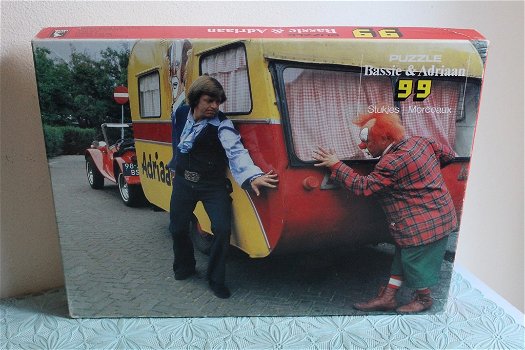 Puzzle Bassie & Adriaan met caravan - 0